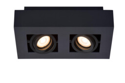 Xirax Modern Ceiling Spotlight - LED Dim to warm - GU10 - 2x5W 2200K/3000K - Black - thumbnail 1