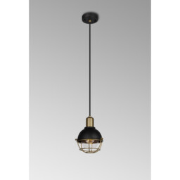 Pavilion Ceiling Pendant, E27, IP65, Sand Black, Antique Brass - thumbnail 3