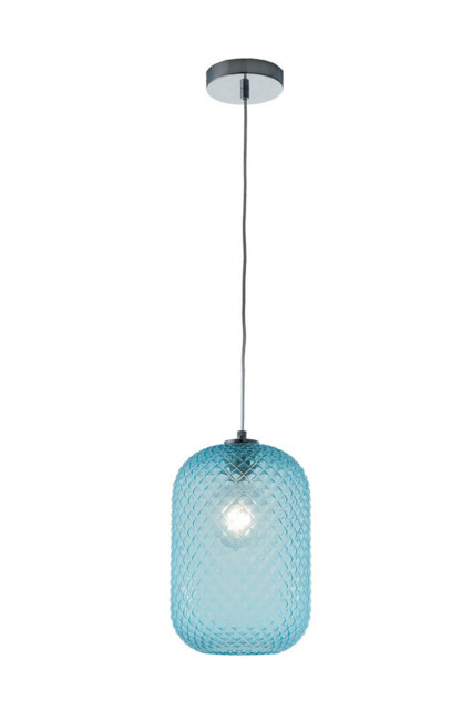 ASHFORD Dome Pendant Ceiling Light Blue 20x34.5cm - image 1