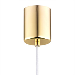 Pallado Slim Pendant Ceiling Light Opal Matt, Brass Steel - thumbnail 5