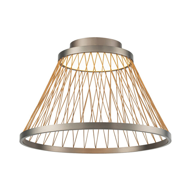 Spider 50cm Ceiling Light, 43W LED, 3000K, 2800lm, Matt Brushed Grey/Brown, 3yrs Warranty - image 1
