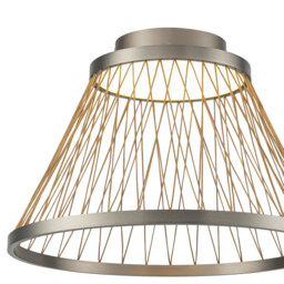 Spider 50cm Ceiling Light, 43W LED, 3000K, 2800lm, Matt Brushed Grey/Brown, 3yrs Warranty - thumbnail 5