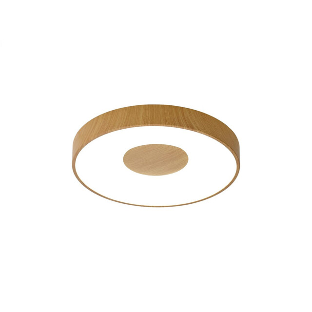 Coin Round Ceiling 80W LED With Remote Control 2700K-5000K, 3900lm, Wood Effect, 3yrs Warranty - image 1