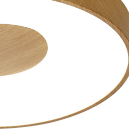 Coin Round Ceiling 80W LED With Remote Control 2700K-5000K, 3900lm, Wood Effect, 3yrs Warranty - thumbnail 5