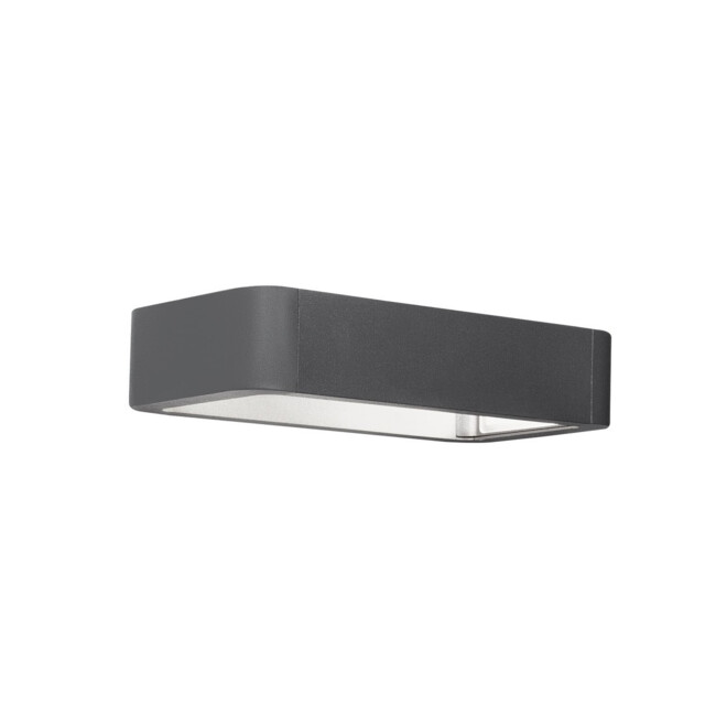 Ned 2 Light Outdoor Up Down Wall Lamp Dark Grey Aluminium Glass LED 2x6W 1150Lm 3000K IP54 2 Sides Light - image 1