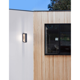 Ned 2 Light Outdoor Up Down Wall Lamp Dark Grey Aluminium Glass LED 2x6W 1150Lm 3000K IP54 2 Sides Light - thumbnail 2