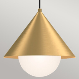 Alora Mood Remyck Dome Pendant Ceiling Light Contemporary Brushed Gold 1x E27 - thumbnail 5