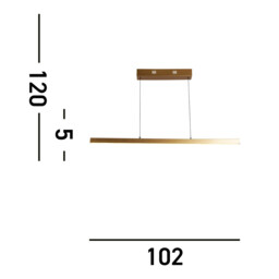 Kelly Gesture Control Pendant Gold, Opal Glass - thumbnail 3