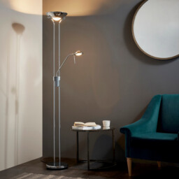 Rome Floor Lamp Chrome, Opal Glass, G9 - thumbnail 2