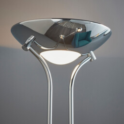 Rome Floor Lamp Chrome, Opal Glass, G9 - thumbnail 3