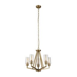 Kichler Deryn Multi Arm Pendant Ceiling Light Natural Brass - thumbnail 2