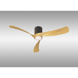 Nemo M 1.2m 24W LED Dimmable Ceiling Light With 32W DC Fan, 2700-5000K Remote Control, 3200lm, Black/Wood - thumbnail 2