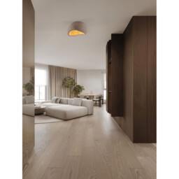 Aere 40cm Semi Flush Ceiling Light Stone Brown E27 1x12W - thumbnail 2