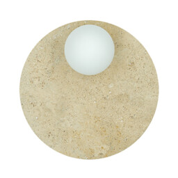 Vespera Globe Wall Lights Natural Stone 1xG9 LED