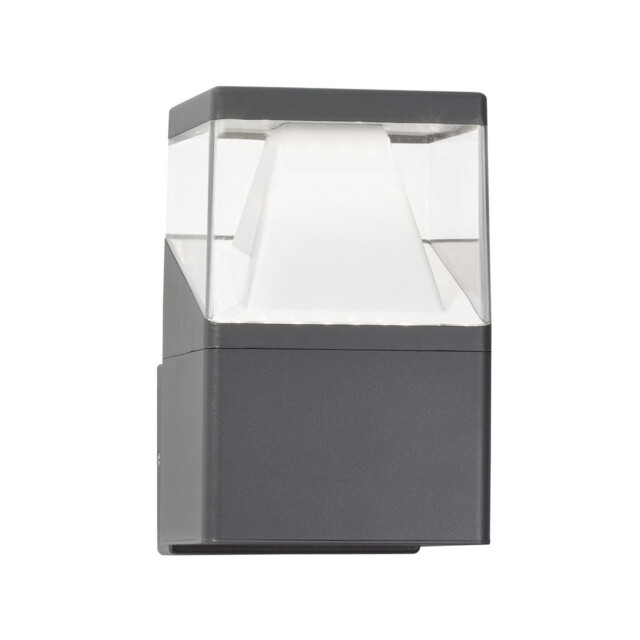 Lock Outdoor Modern Wall Lamp Aluminium Dark Grey White, LED 12W 1047Lm IP54 3000K/4000K AC Driver Included - image 1