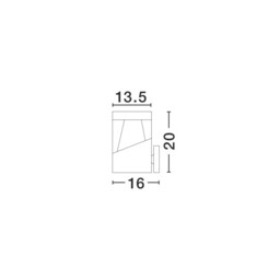 Lock Outdoor Modern Wall Lamp Aluminium Dark Grey White, LED 12W 1047Lm IP54 3000K/4000K AC Driver Included - thumbnail 3
