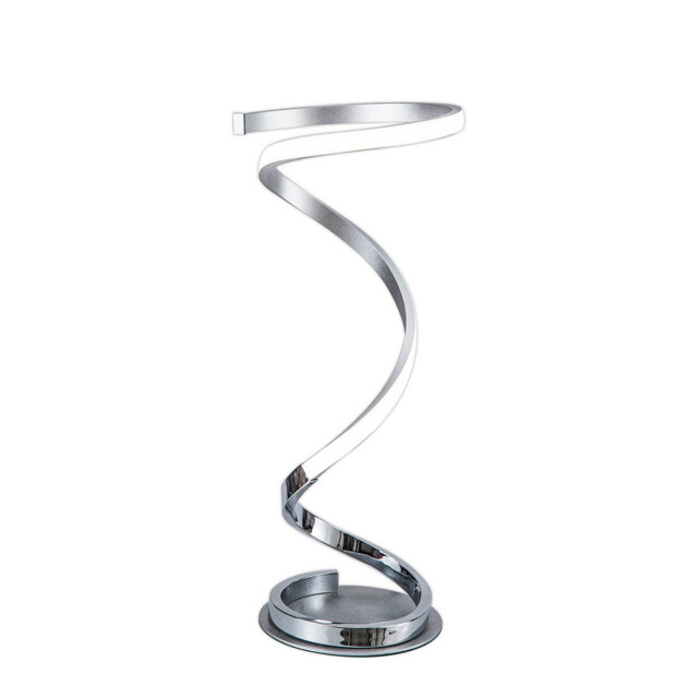 Helix Table Lamp 52cm, 20W LED, 3000K, 1600lm, Polished Chrome, 3yrs Warranty - image 1