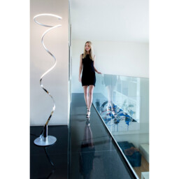 Helix Table Lamp 52cm, 20W LED, 3000K, 1600lm, Polished Chrome, 3yrs Warranty - thumbnail 5