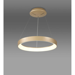 Niseko Ring Pendant 45cm 30W LED, 3000K-6000K Tuneable, 2100lm, Remote Control, Gold, 3yrs Warranty - thumbnail 2