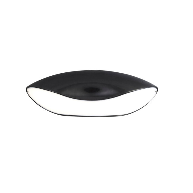 Pasion Oval Ceiling 4 Light E27, Gloss Black/White Acrylic/Polished Chrome, CFL Lamps INCLUDED - image 1