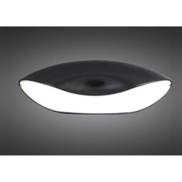 Pasion Oval Ceiling 4 Light E27, Gloss Black/White Acrylic/Polished Chrome, CFL Lamps INCLUDED - thumbnail 2