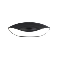 Pasion Oval Ceiling 4 Light E27, Gloss Black/White Acrylic/Polished Chrome, CFL Lamps INCLUDED