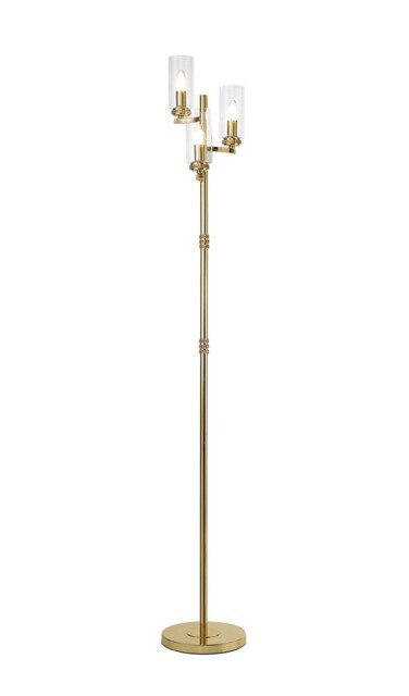 Seward Floor Lamp, 3 x E14, Polished Gold - image 1