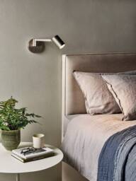 Ascoli Swing LED Reading Light Textured White, GU10 - thumbnail 2