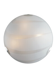 4 Light Flush Ceiling Light Glass White 50cm - thumbnail 1