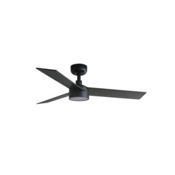 Rudder 106cm LED Ceiling Fan Matt Black, Walnut Blade, 3 Blade Reversible - thumbnail 5