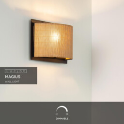Magius Scandinavian Wall Light - 1xE27 - Light Wood - thumbnail 2