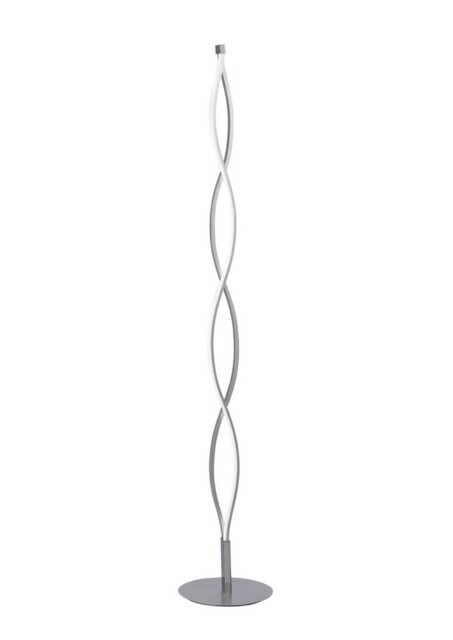 Sahara Floor Lamp 21W LED 3000K, 1470lm, Silver, Frosted Acrylic, Polished Chrome - image 1