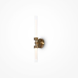 Maytoni Stelo Modern 2 Light Integrated LED Wall Lamp Brass 3000K - thumbnail 1
