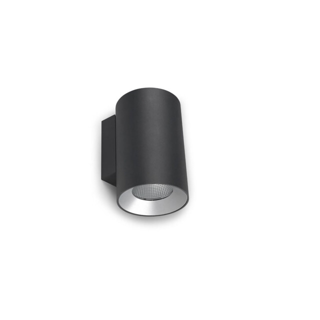 Cosmos 9cm Outdoor Up Down Wall Lamp Urban Grey LED 11.8W 2700K IP66 On-Off - image 1