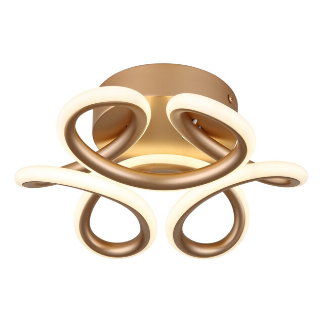 Melisand Integrated LED Semi Flush Ceiling Light Champagne Colored Matt LED 2700-6000K - image 1