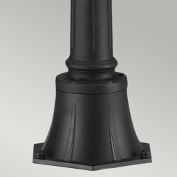 English Bridle 3 Light Medium Outdoor Bollard Light Black IP44, E14 - thumbnail 5
