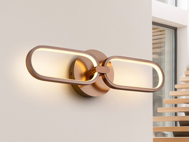 Colette Integrated LED Wall Light, Rose Gold - image 1