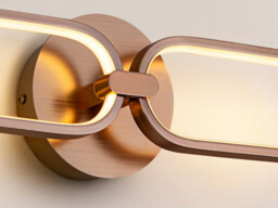 Colette Integrated LED Wall Light, Rose Gold - thumbnail 3