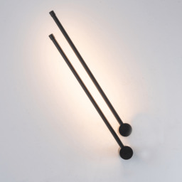 Struga 60cm Integrated Led Wall Lamp Black Matt LED 3000K 12W - thumbnail 3