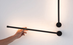 Struga 60cm Integrated Led Wall Lamp Black Matt LED 3000K 12W - thumbnail 5