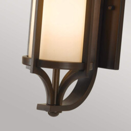 Merrill 1 Light Outdoor Small Wall Lantern Light Heritage Bronze IP44, E27 - thumbnail 3