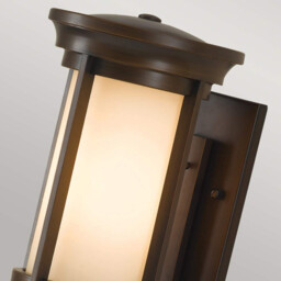 Merrill 1 Light Outdoor Small Wall Lantern Light Heritage Bronze IP44, E27 - thumbnail 2