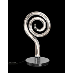 Adaggio Iris Crystal Table Lamp, 10W LED, 3000K, 800lm, Polished Chrome/Clear, Made In Spain - thumbnail 2