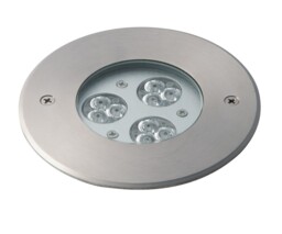 Iride Outdoor LED Dimmable Integrated Recessed Ground Lights Rgb, Stainless Steel, IP67