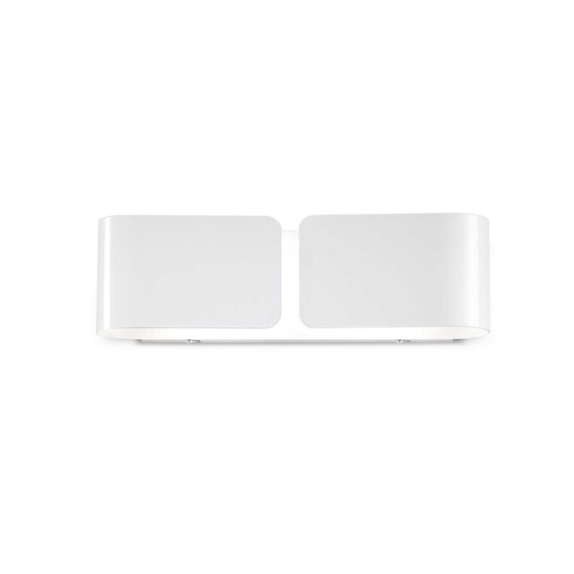 Clip  2 Light Indoor Large Wall Light White, E27