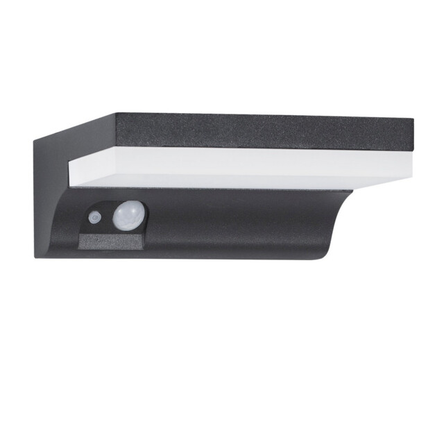 Dyn Outdoor Motion Sensor Wall Lamp Anthracite Aluminium, LED 1.5W 152Lm 3000K IP65 Solar / Switched - image 1