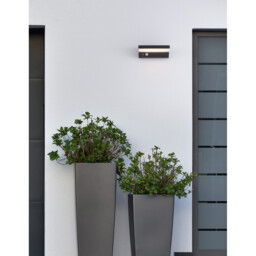 Dyn Outdoor Motion Sensor Wall Lamp Anthracite Aluminium, LED 1.5W 152Lm 3000K IP65 Solar / Switched - thumbnail 2