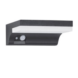 Dyn Outdoor Motion Sensor Wall Lamp Anthracite Aluminium, LED 1.5W 152Lm 3000K IP65 Solar / Switched