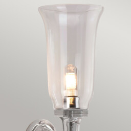 Dryden 1 Light Bathroom Wall Light Polished Chrome IP44, G9 - thumbnail 5