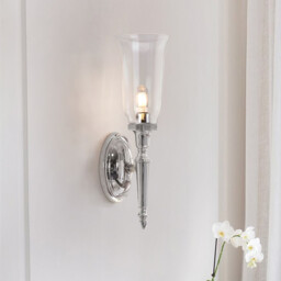 Dryden 1 Light Bathroom Wall Light Polished Chrome IP44, G9 - thumbnail 2